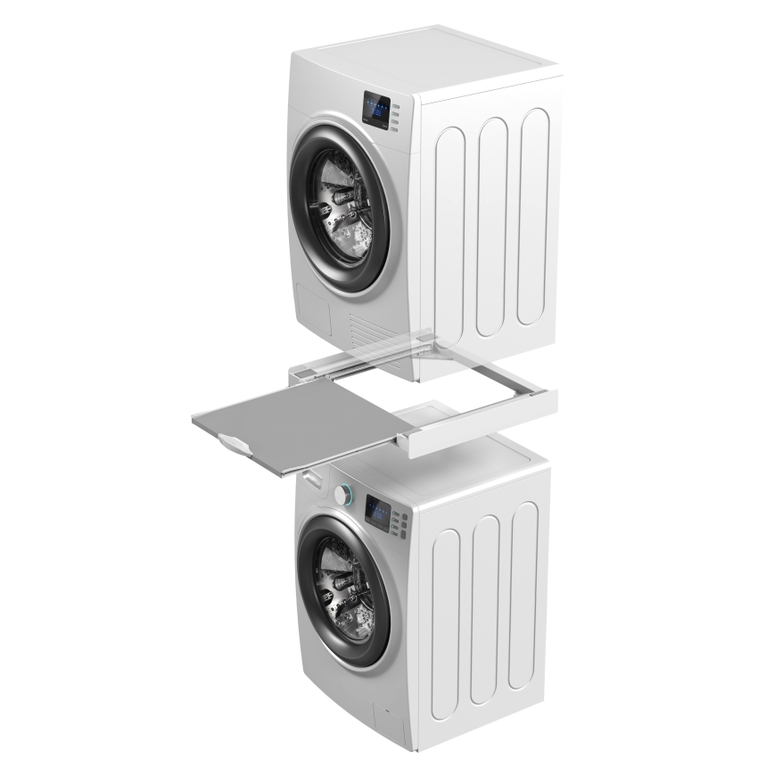 Meliconi 656114 - Suport de stivuire pentru mașină de spălat și uscător, 70 cm, alb