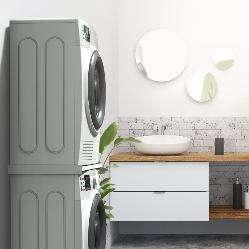 Meliconi 656116 - suport intermediar pentru mașină de spălat și uscător, 46 cm, alb