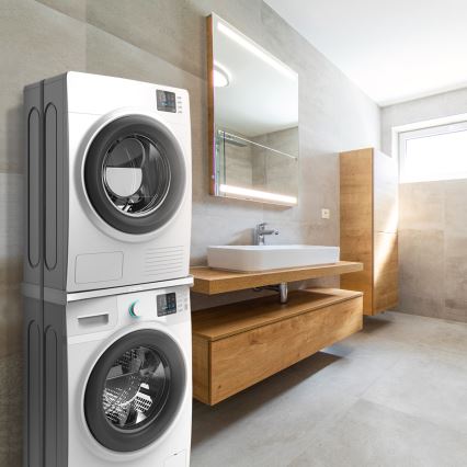 Meliconi 656116 - suport intermediar pentru mașină de spălat și uscător, 46 cm, alb