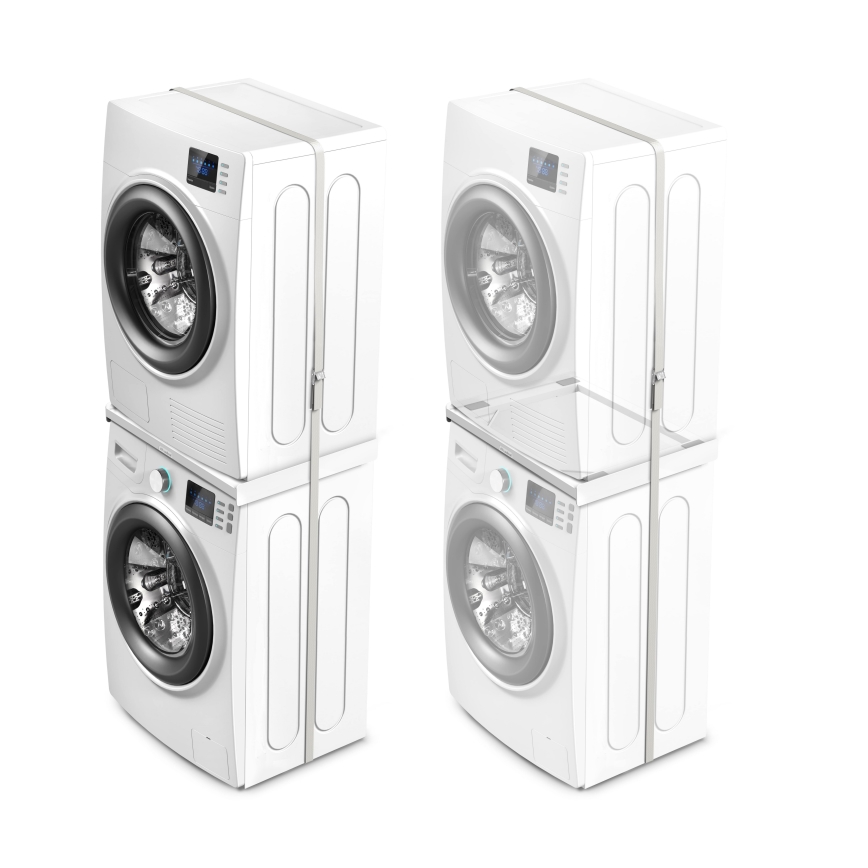 Meliconi 656116 - suport intermediar pentru mașină de spălat și uscător, 46 cm, alb