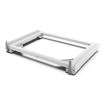 Meliconi 656149 - Suport anti-vibrații pentru mașina de spălat, cu roți extensibile, 47 cm, alb