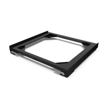 Meliconi 656168 - Suport anti-vibrații pentru mașină de spălat, cu roți retractabile, 47 cm, negru