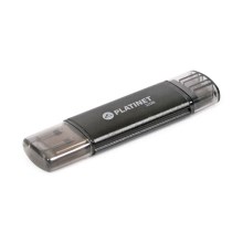Memorie duală USB + microUSB 32GB neagră