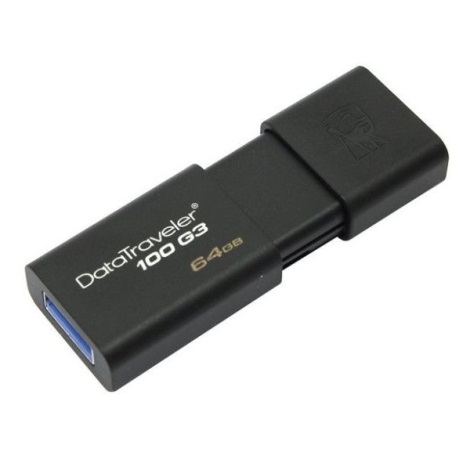 Memorie USB DATATRAVELER 100 G3 USB 3.0 64GB neagră Kingston