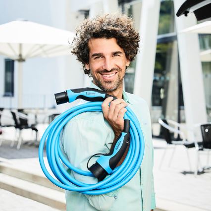 Mennekes - Cablu de încărcare pentru mașini electrice tip 2, 7,5 m, 11 kW, 20 A, IP44