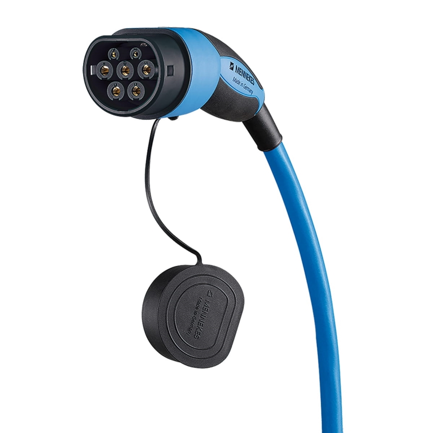 Mennekes - Cablu de încărcare pentru mașini electrice tip 2, 7,5 m, 11 kW, 20 A, IP44