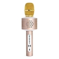 Microfon karaoke Bluetooth 6W/5V 1500 mAh auriu