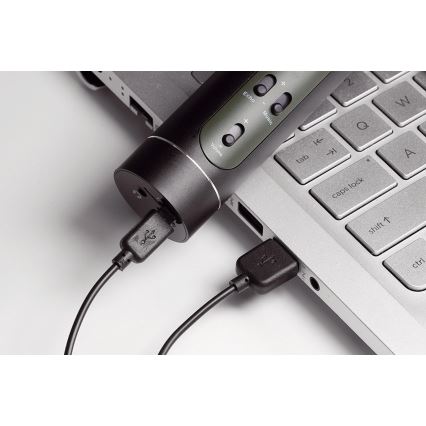 Microfon karaoke Bluetooth, 6W/5V, 1500 mAh, negru