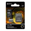 MicroSDXC 64GB U3 Pro A1 90MB/s + adaptor SD