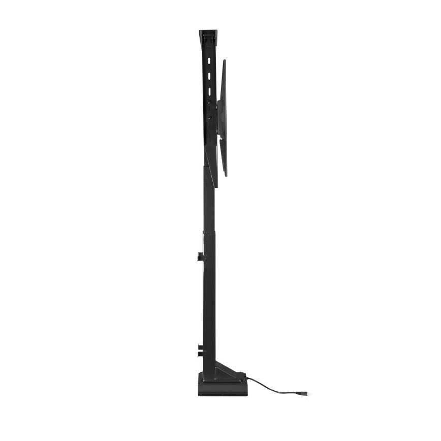 MK FLORIA MKF-19DM648 - Suport TV de podea pentru televizoare 37-65 negru SCHUKO + telecomandă