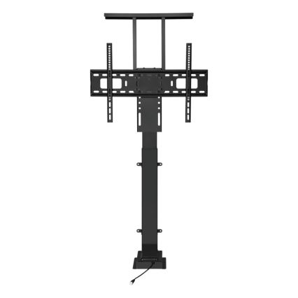 MK FLORIA MKF-19DM648 - Suport TV de podea pentru televizoare 37-65 negru SCHUKO + telecomandă