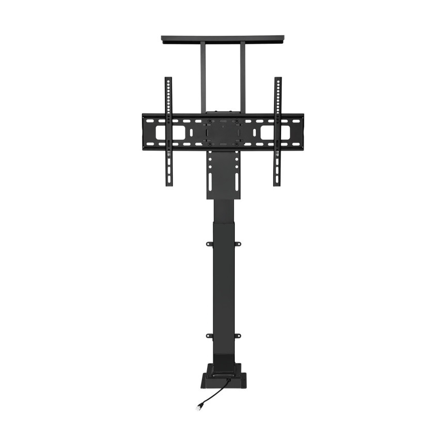 MK FLORIA MKF-19DM648 - Suport TV de podea pentru televizoare 37-65 negru SCHUKO + telecomandă