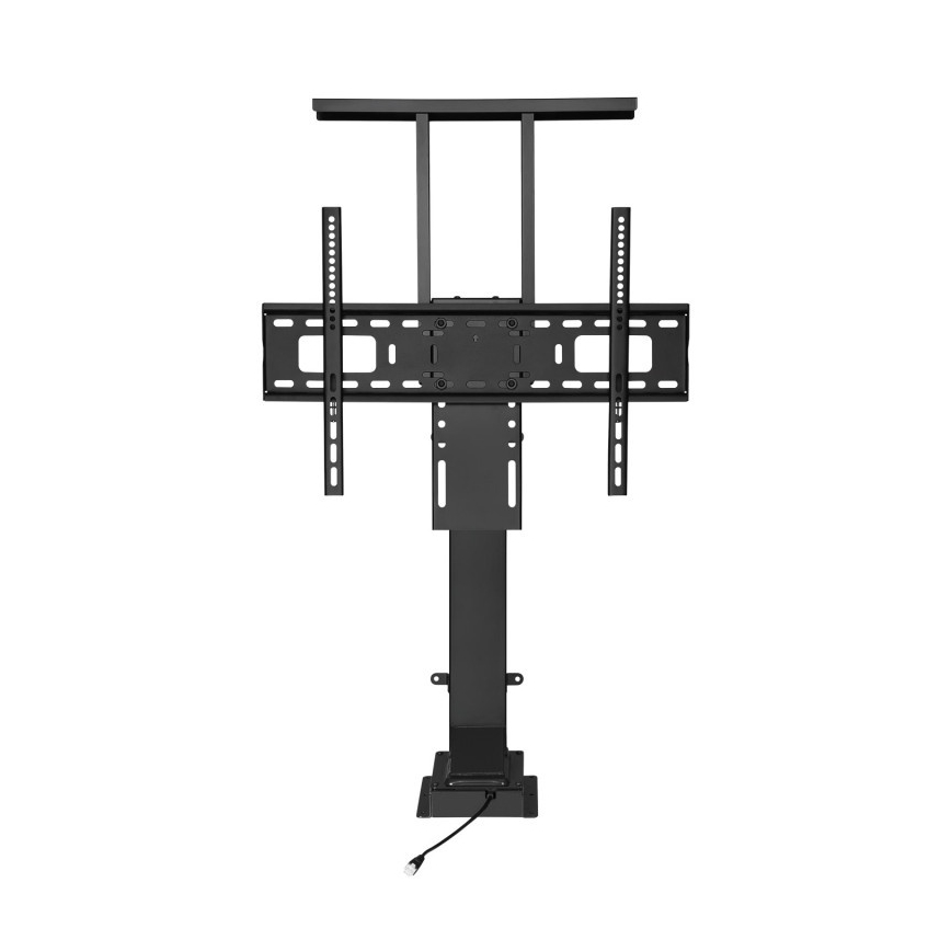 MK FLORIA MKF-19DM648 - Suport TV de podea pentru televizoare 37-65 negru SCHUKO + telecomandă