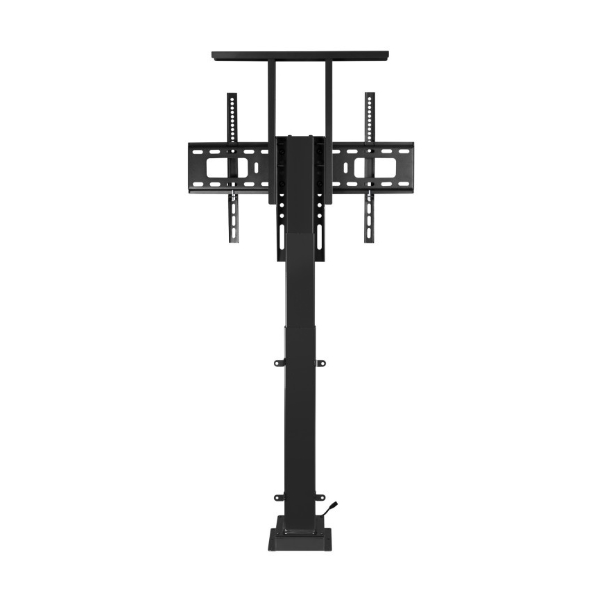 MK FLORIA MKF-19DM648 - Suport TV de podea pentru televizoare 37-65 negru SCHUKO + telecomandă