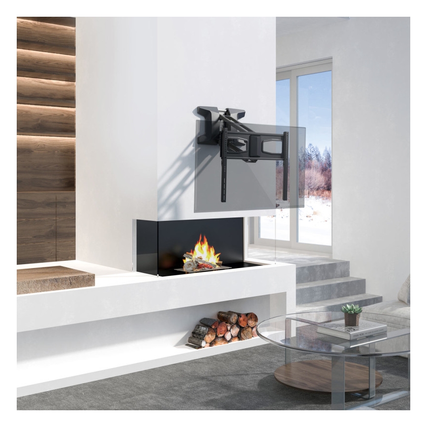 MK FLORIA MKF-21DM647 - Suport de perete articulat pentru televizoare de 70 negru + telecomandă