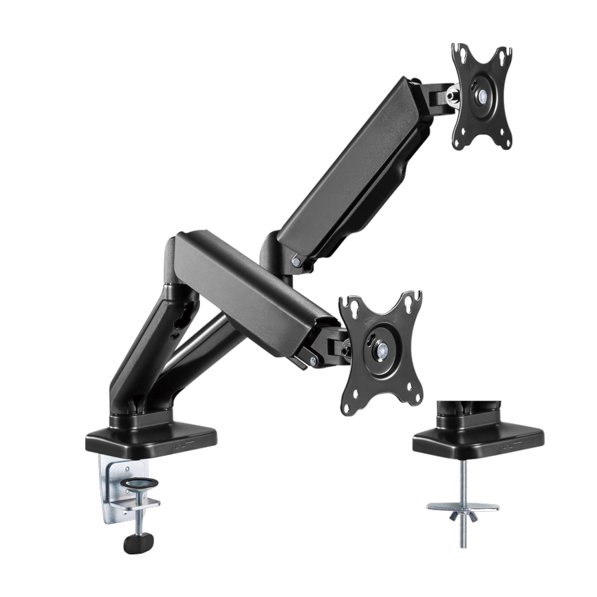 MK FLORIA MKF-21DP113S2 - Suport reglabil pentru 2 monitoare 32, negru