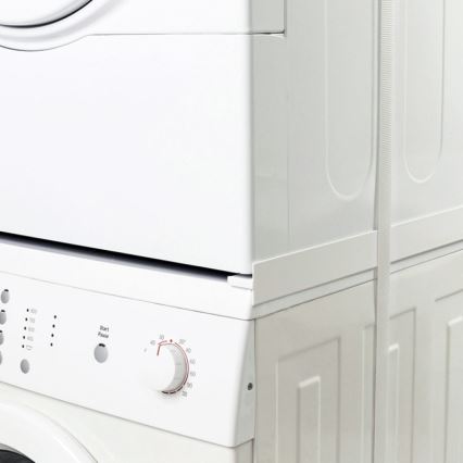 MK FLORIA Superior Tower Slim - Suport de stivuire pentru mașină de spălat și uscător, 66 cm, alb