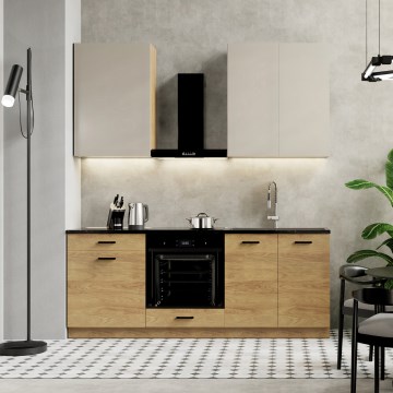 Mobilă de bucătărie JOY 200 cm, nuc