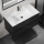 Mobilier de baie cu lavoar KENWOOD, 91 cm, negru/alb