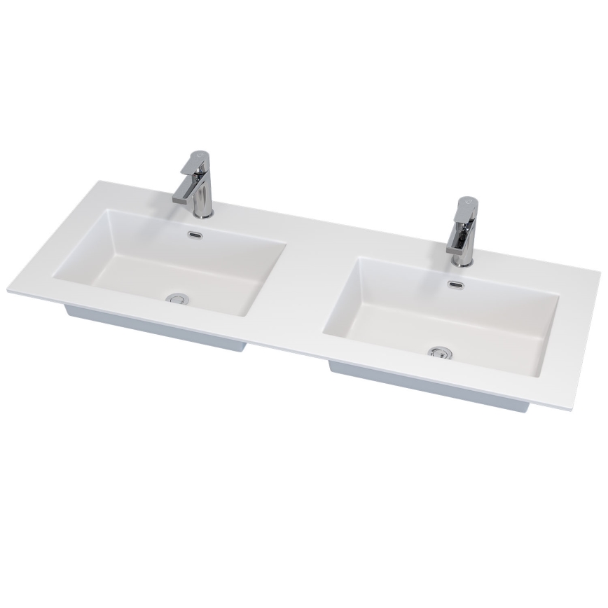Mobilier de baie HELSINKI cu lavoar, 120 cm, alb