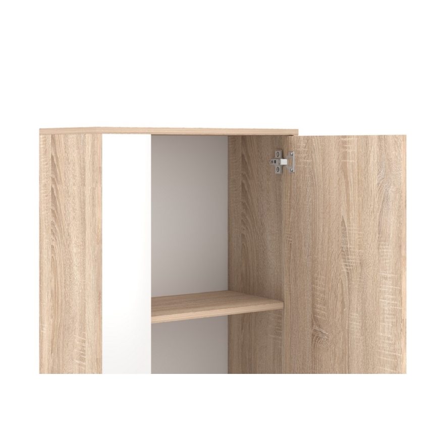 Mobilier living BRICK, stejar sonoma/alb