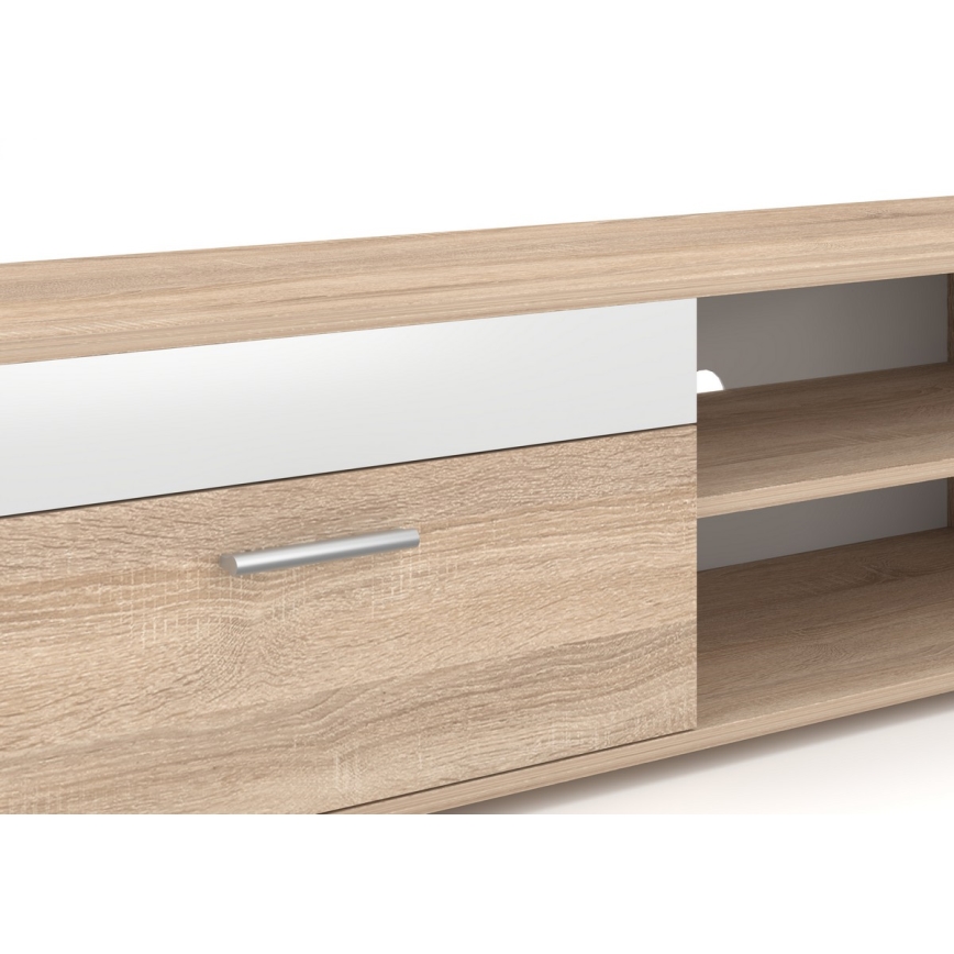 Mobilier living BRICK, stejar sonoma/alb