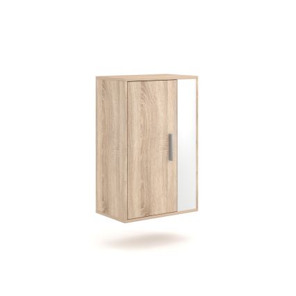 Mobilier living BRICK, stejar sonoma/alb