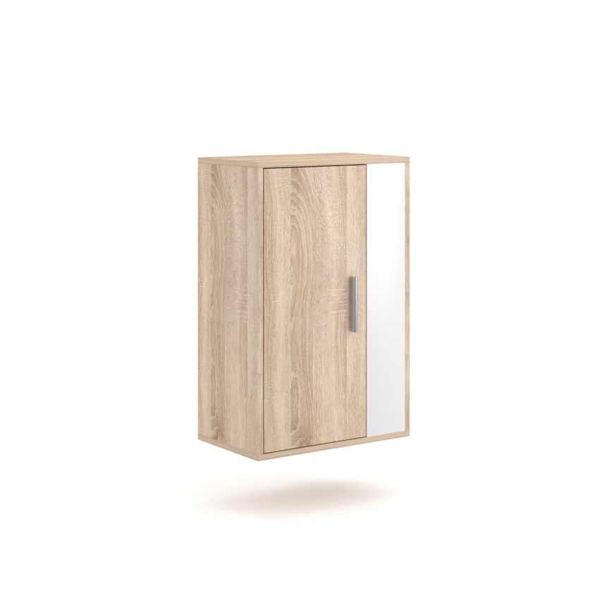 Mobilier living BRICK, stejar sonoma/alb