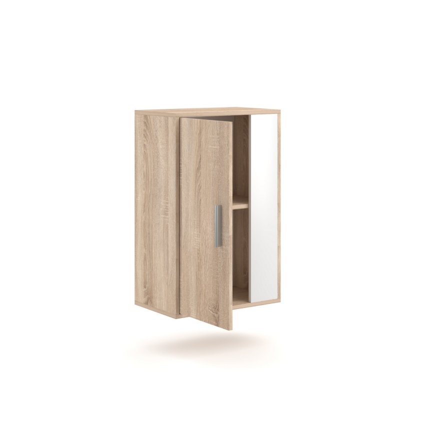 Mobilier living BRICK, stejar sonoma/alb