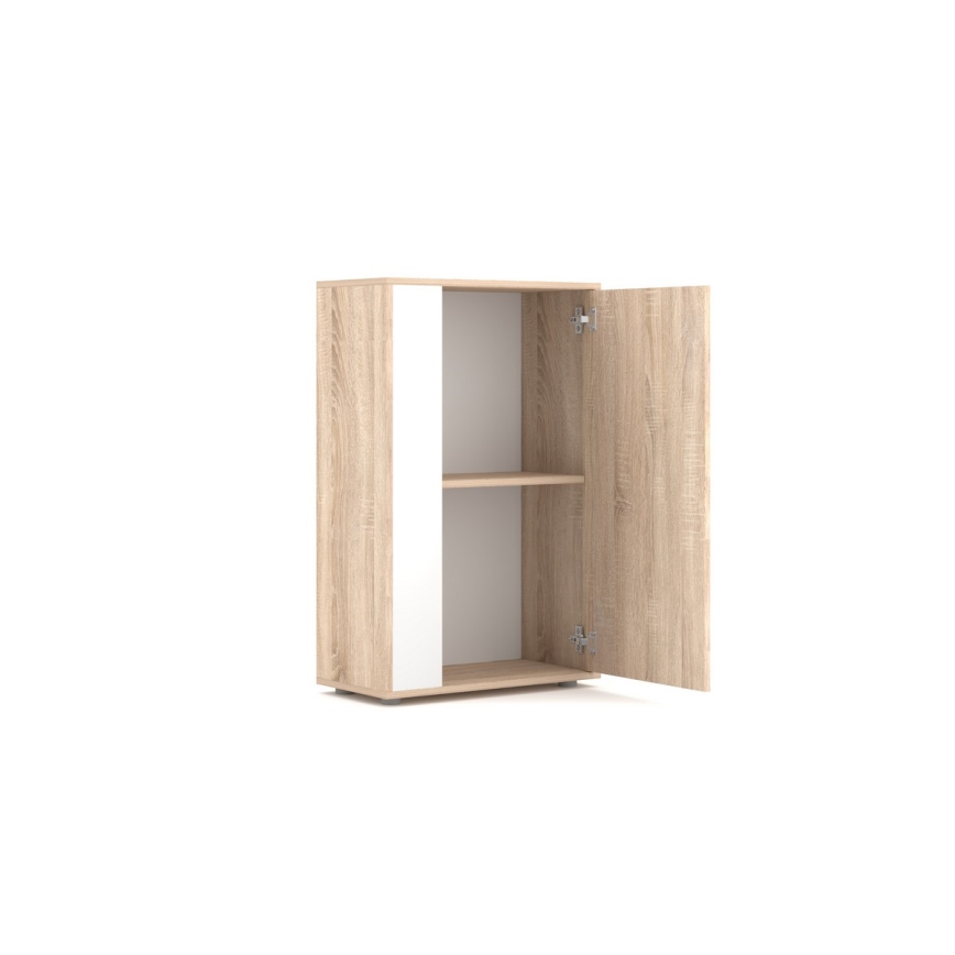 Mobilier living BRICK, stejar sonoma/alb