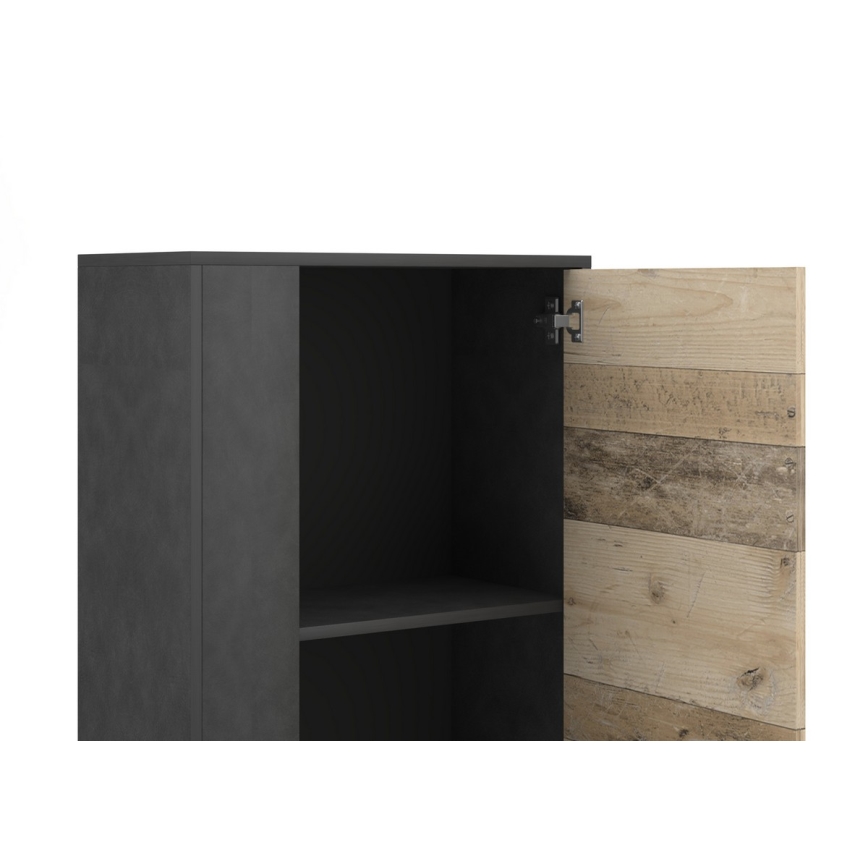 Mobilier pentru living BRICK maro/negru