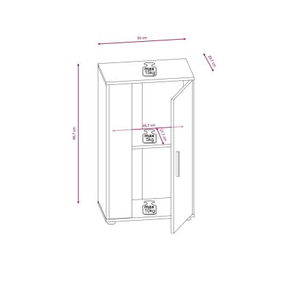 Mobilier pentru living BRICK maro/negru