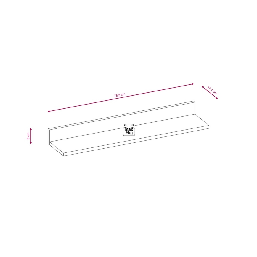 Mobilier pentru living BRICK maro/negru