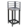 Modul de colț pentru exterior 47x47x123 cm, negru/inox