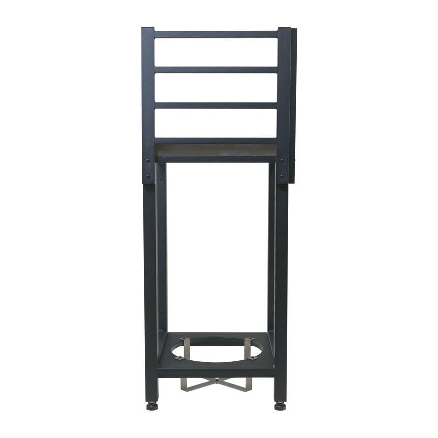 Modul de colț pentru exterior 47x47x123 cm, negru/inox