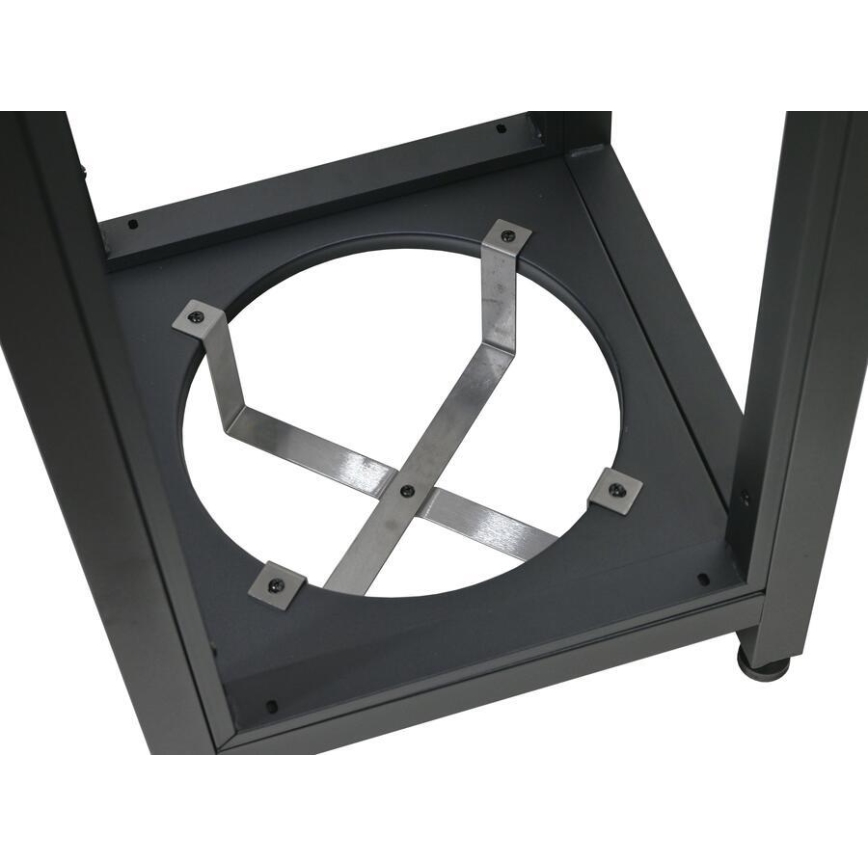 Modul de colț pentru exterior 47x47x123 cm, negru/inox