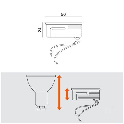 Modul LED/5W/230V 4000K