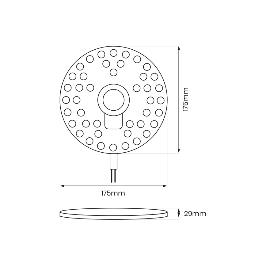 Modul LED magnetic 24W/230V 2700-6500 K Ø 17,5 cm - Brilagi