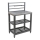 Modul masă pentru exterior 80x47x123 cm, negru/inox