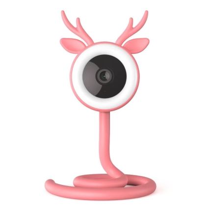 Monitor inteligent reîncărcabil pentru bebeluși Immax NEO 07798L 5V Wi-Fi roz