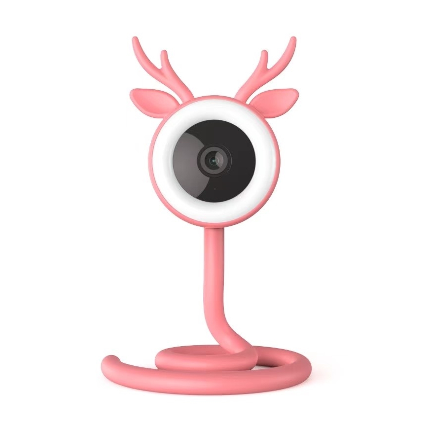 Monitor inteligent reîncărcabil pentru bebeluși Immax NEO 07798L 5V Wi-Fi roz
