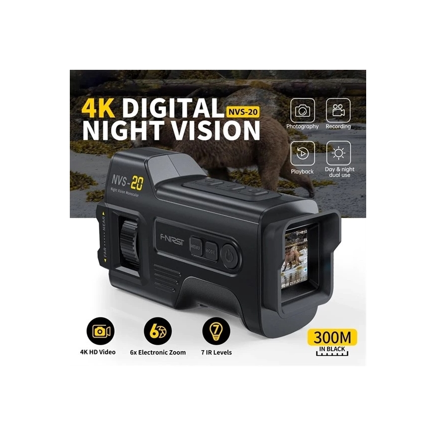 Monocular pentru vedere nocturnă 6x25, 2000 mAh