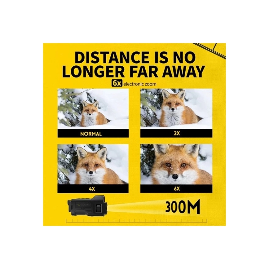 Monocular pentru vedere nocturnă 6x25, 2000 mAh
