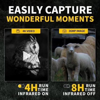 Monocular pentru vedere nocturnă 6x25, 2000 mAh