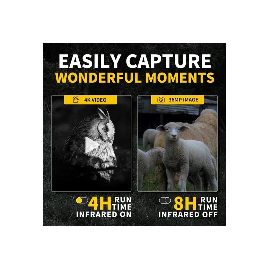 Monocular pentru vedere nocturnă 6x25, 2000 mAh