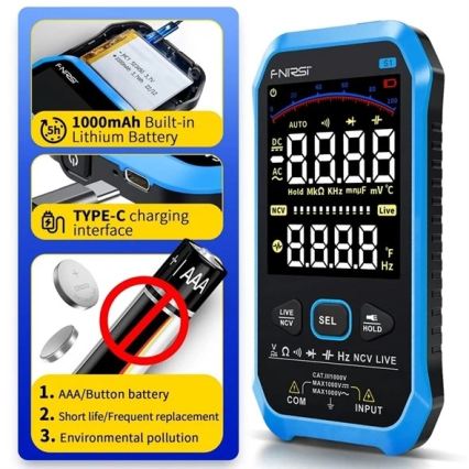 Multimetru 1000 mAh 5V