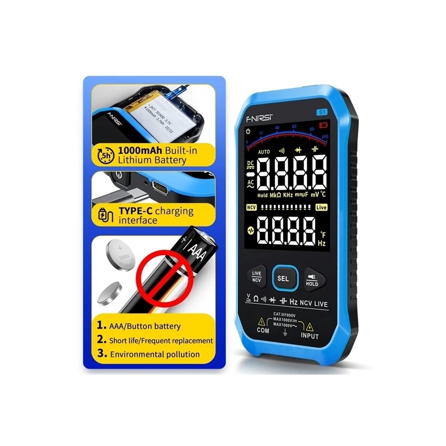 Multimetru 1000 mAh 5V