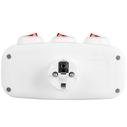 Multipriză 3 prize cu întrerupătoare