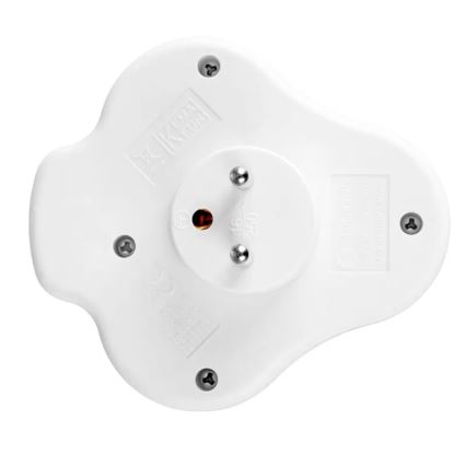 Multipriză cu 2 prize și întrerupător + USB-C + USB-A