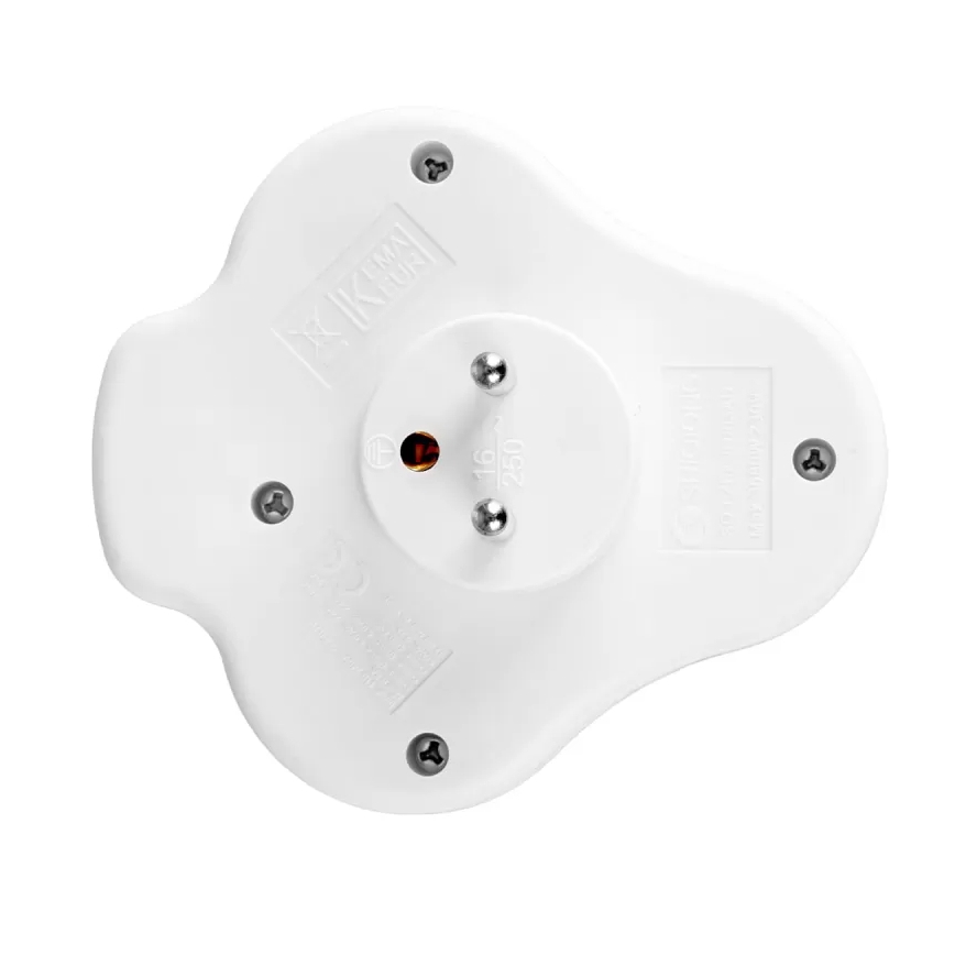 Multipriză cu 2 prize și întrerupător + USB-C + USB-A